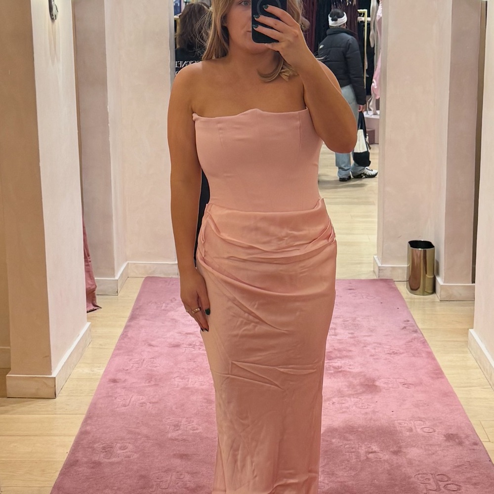 House of CB Blush Strapless Dress
